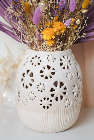 DRIED FLOWER BOUQUET & TIANNA VASE