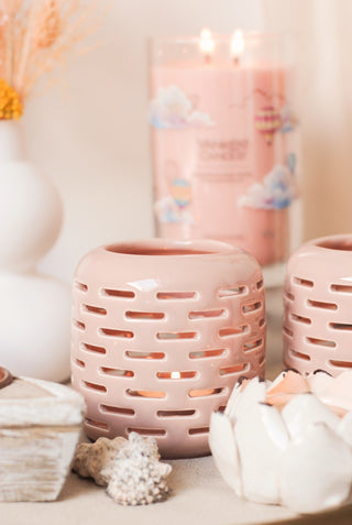 PINK TEALIGHT HOLDER