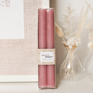 DINNER/TAPER CANDLES - MAUVE/DUSTY PINK