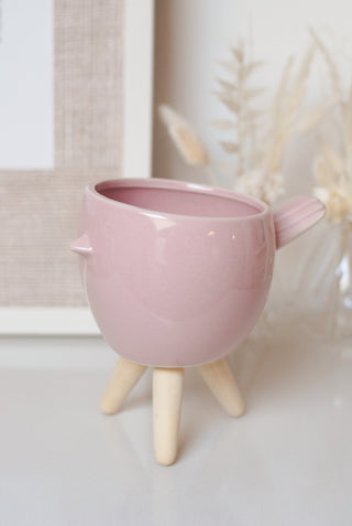 PINK BIRDIE PLANTER