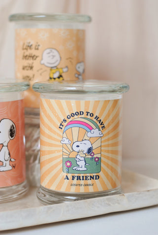 Snoopy - It's Good To Have a Friend Candle