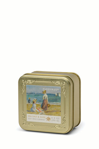 Paddywax - Impressionist Renoir Tin in Sea Salt & Sage