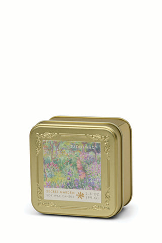 Paddywax - Impressionist Monet Tin in Secret Garden