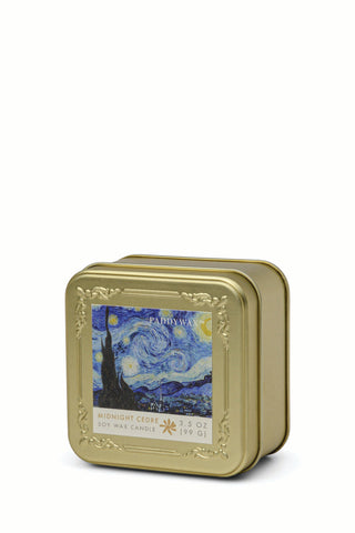 Paddywax - Impressionist Van Gogh Tin in Midnight Cedre