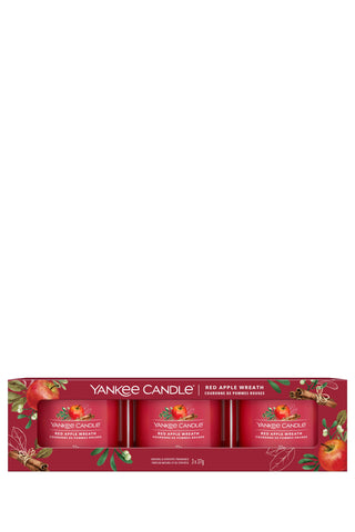 Yankee Candle - Red Apple Wreath Mini Jar 3-Pack