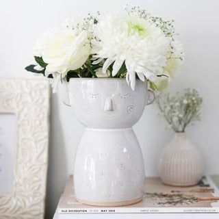 CUTE FACE VASE